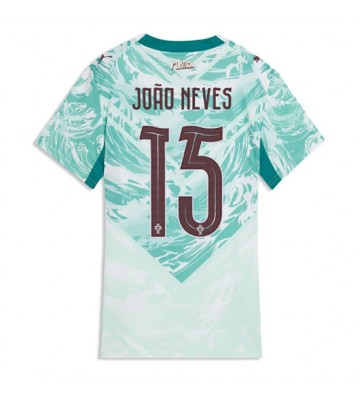 Portugal Joao Neves #15 Replika Bortatröja Damer VM 2026 Kortärmad
